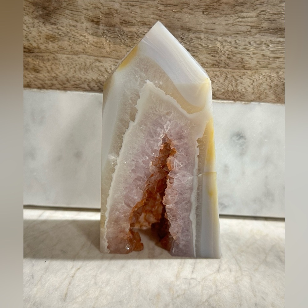 Druzy Agate Tower